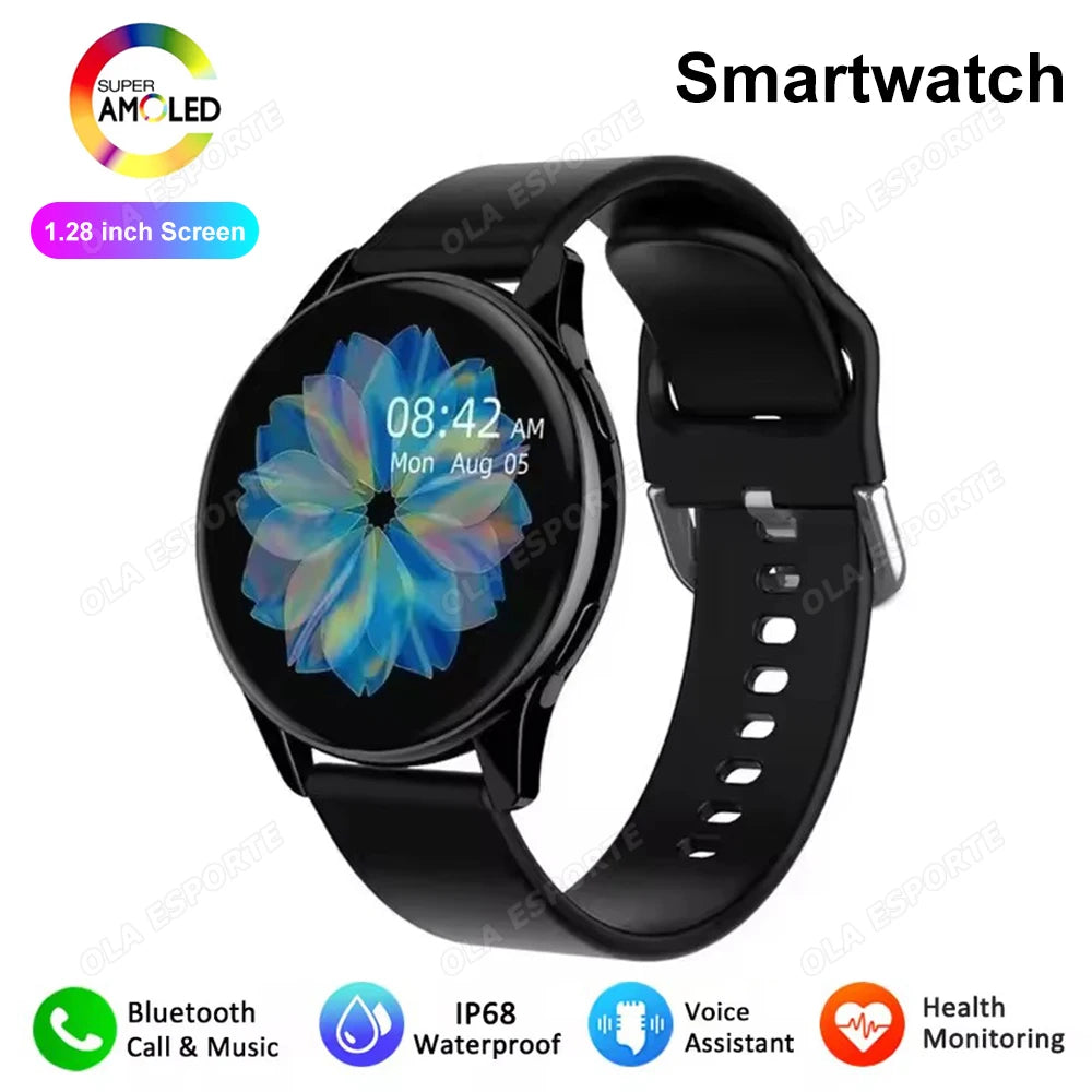Men Women Sports Smart Watch 1.28" Screen Voice Call Smartwatch Heart Rate Sleep Monitoring Smart Notifications Message Preview