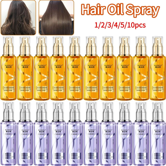 Hair Essential Oil Spray Long-lasting Light Soft Essential Oil Spray For Dry Frizzy Hair Leave-in Anti-static Hair Care