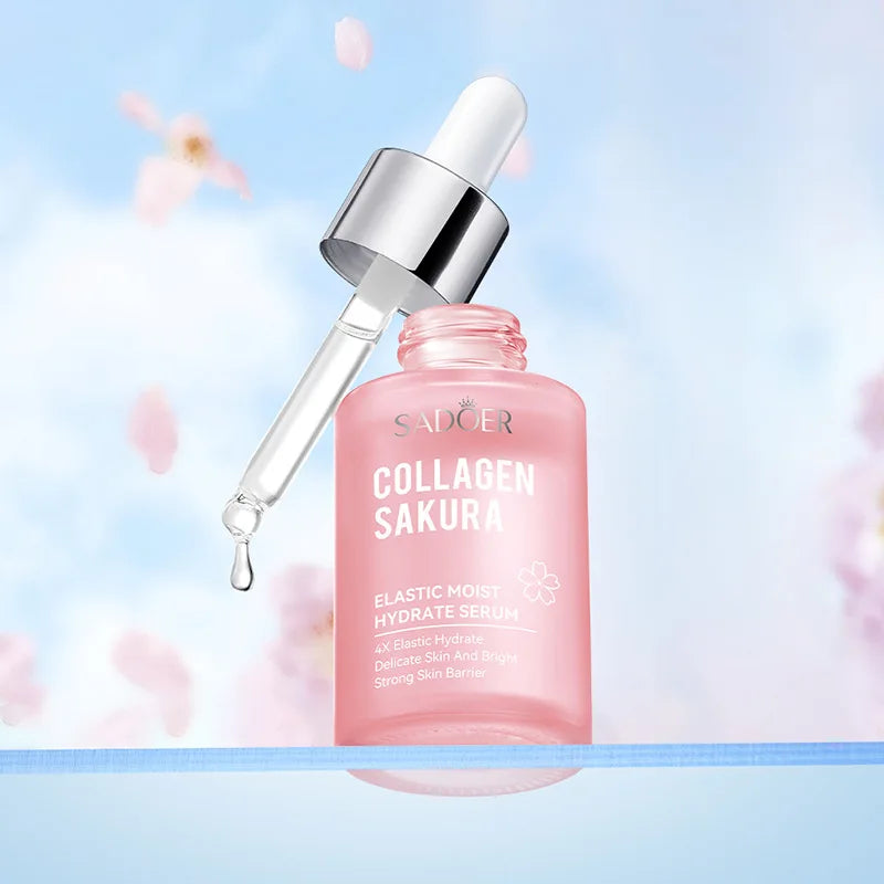 30ml Sakura Collagen Face Serum Moisturizing Nourishsing Brighten White Lift Firming Smoothing Facial Beauty Skin Care Products