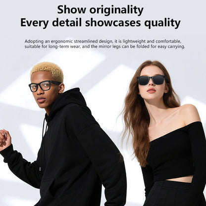 Xiaomi 8K HD AI Smart Camera Glasses With Long-lasting Battery Voice Assistant Control Calling Music Outdoor Photo-grey Glasses