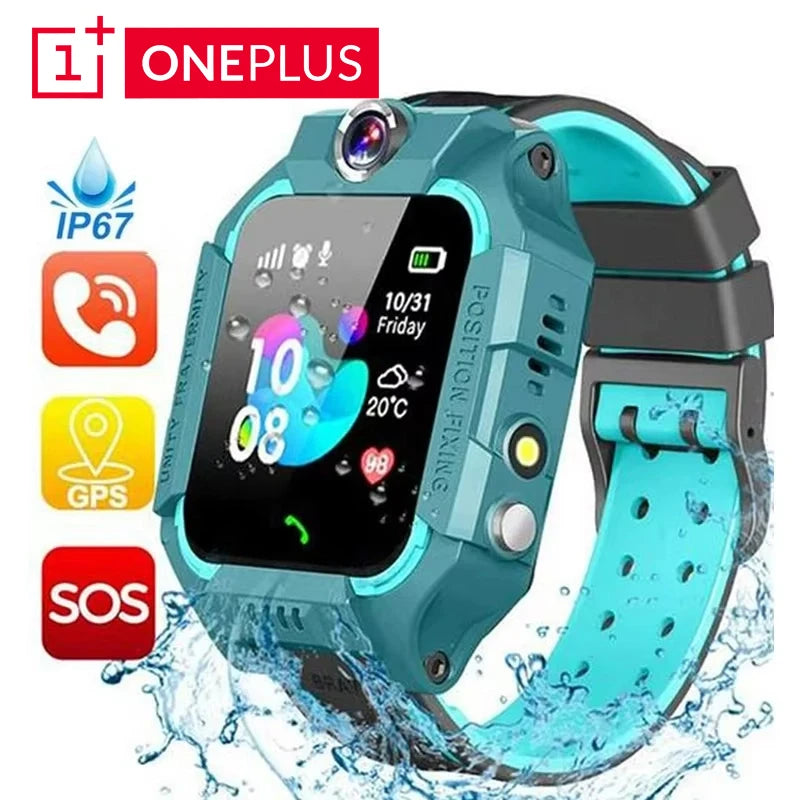 OnePlus Kids 2G Smart Watch SOS GPS Location Sim Card Call Camera Child SmartWatch Camera Waterproof Watch Gift For IOS Android