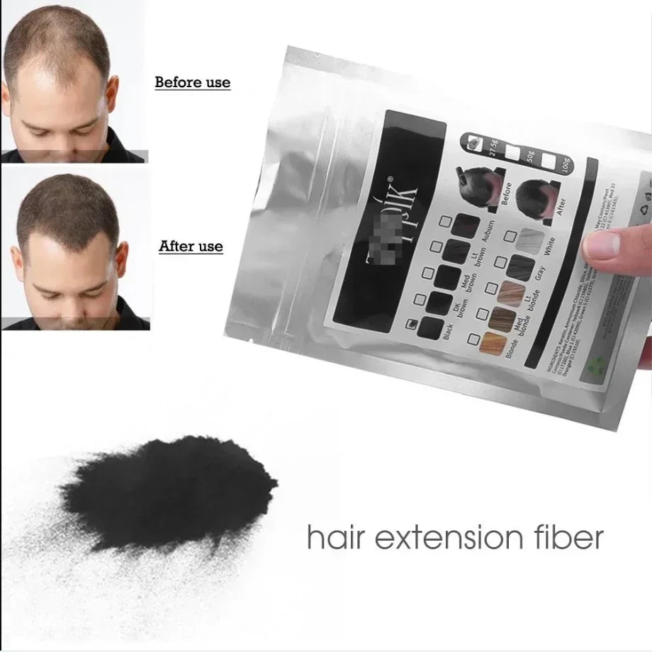 100g Keratin Hair Loss Building Fiber Hair Loss Product Regrowth Powder Refill fiber Concealer Blender Hair Care Product