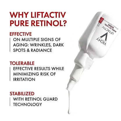 VICHY Vitamin C Serum Antioxidant Firm Skin Facial Essence Retinol Hyaluronic Acid Serum  Collagen Facial Repair Cream Skin Care