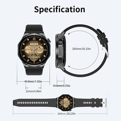 Rainbuvvy T98 TWS Build-in Earbuds Watch 1.43inch AMOLED Screen Wireless Earphones Blutooth Call Calories 2 IN 1 Smart Watch