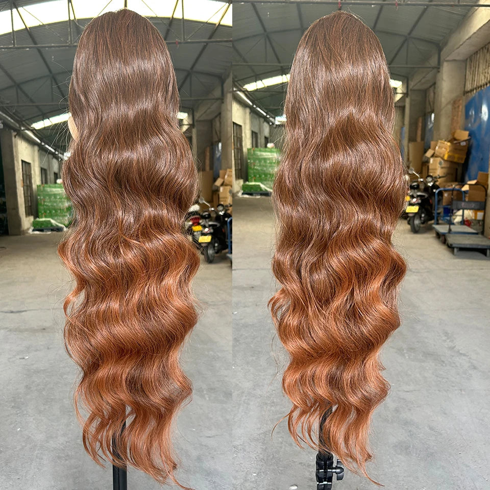 Magicae Ponytail 28Inches Blond 27/ 613 Synthetic Hair Extension 180grams Heat Resistant Ombre Brown Water Body Wave Clip in