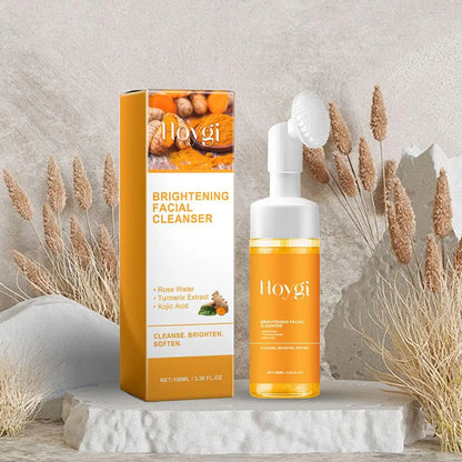 Turmeric Face Soap Facial Cleanser Set Gentle Cleaning Lemon Turmeric Essence Skin Purifying Soap Facial Cleanser Skin Care Set