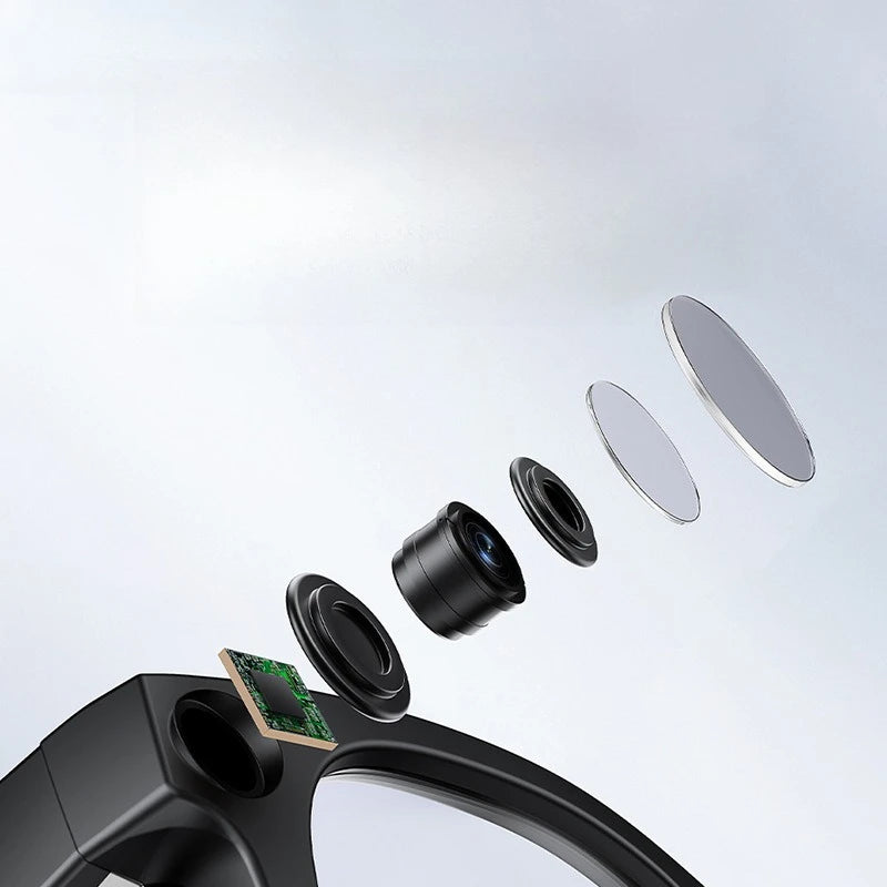 AI Smart Bluetooth Translation Glasses with 8MP HD Camera Anti-Shake Photo and Video Recording Sunglasses