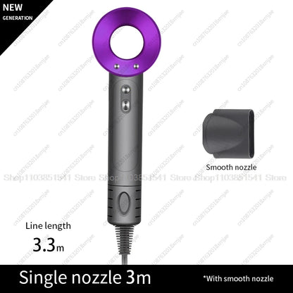 Professinal Leafless Hair Dryer 220V Negative Ion Quick Dry Home Powerful Constant Flyaway Attachment Anion Electric Hair Dryers