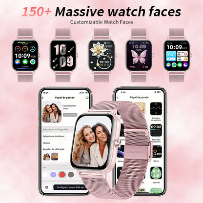 LIGE 2025 Smart Watch Women Bluetooth Call Sport Fitness Tracker Watch Health Monitor Fashion Ladies Men Smartwatch For Android