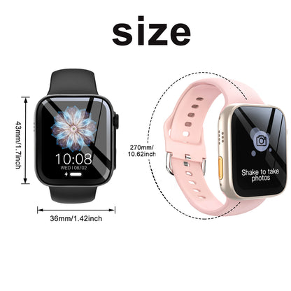 2.01" Large Screen Smart Watch (Unisex) – Calls, Alerts, Fitness, Camera Control, Music, Weather & More Modes. Ultra Value, A Mu