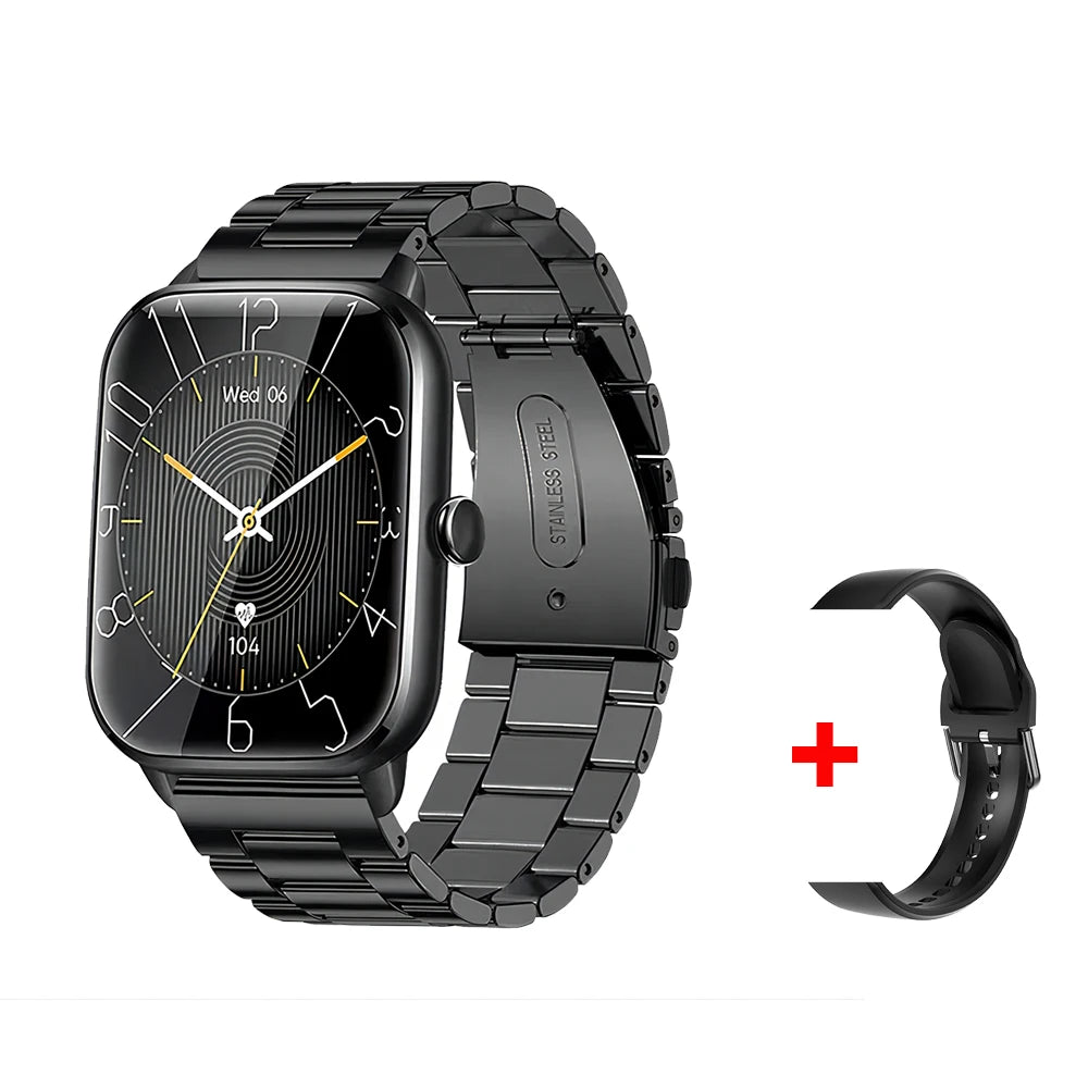 2024 Bluetooth Answer Call Smart Watch Men 1.73 inch Full Touch Fitness Tracker Waterproof Sport Smartwatch Women PK GTS4 Pro