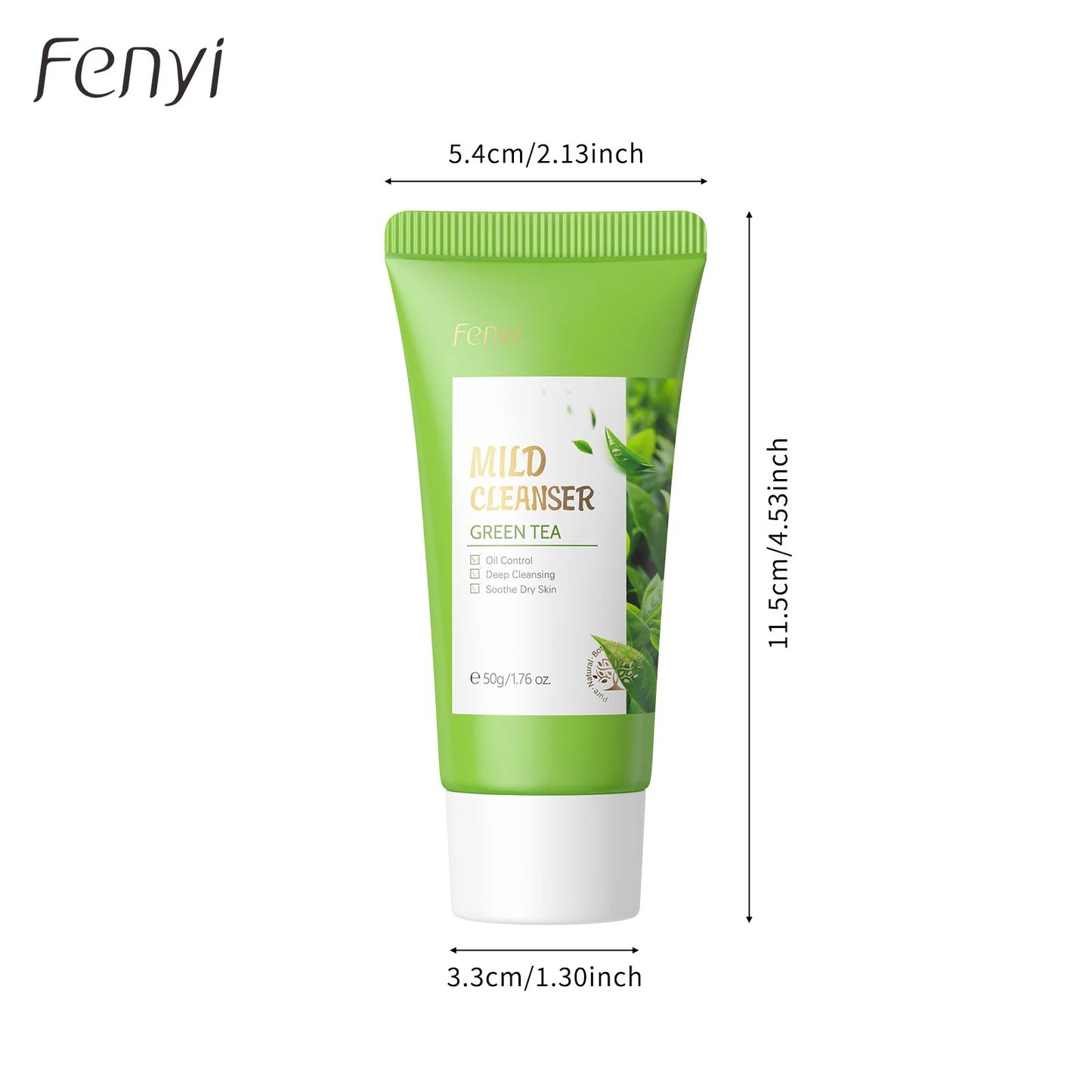Green Tea Facial Cleanser 50g Skin Deep Cleansing Moisturizing Blackhead Removal Skincare Face Wash Foam Face Cleanser Skin Care