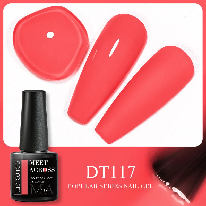 7ML Wine Red Gel Nail Polish Christmas Red Glitter Semi Permanent Varnish Nail Supplies Soak Off UV LED Nail Art Gel Polish DIY