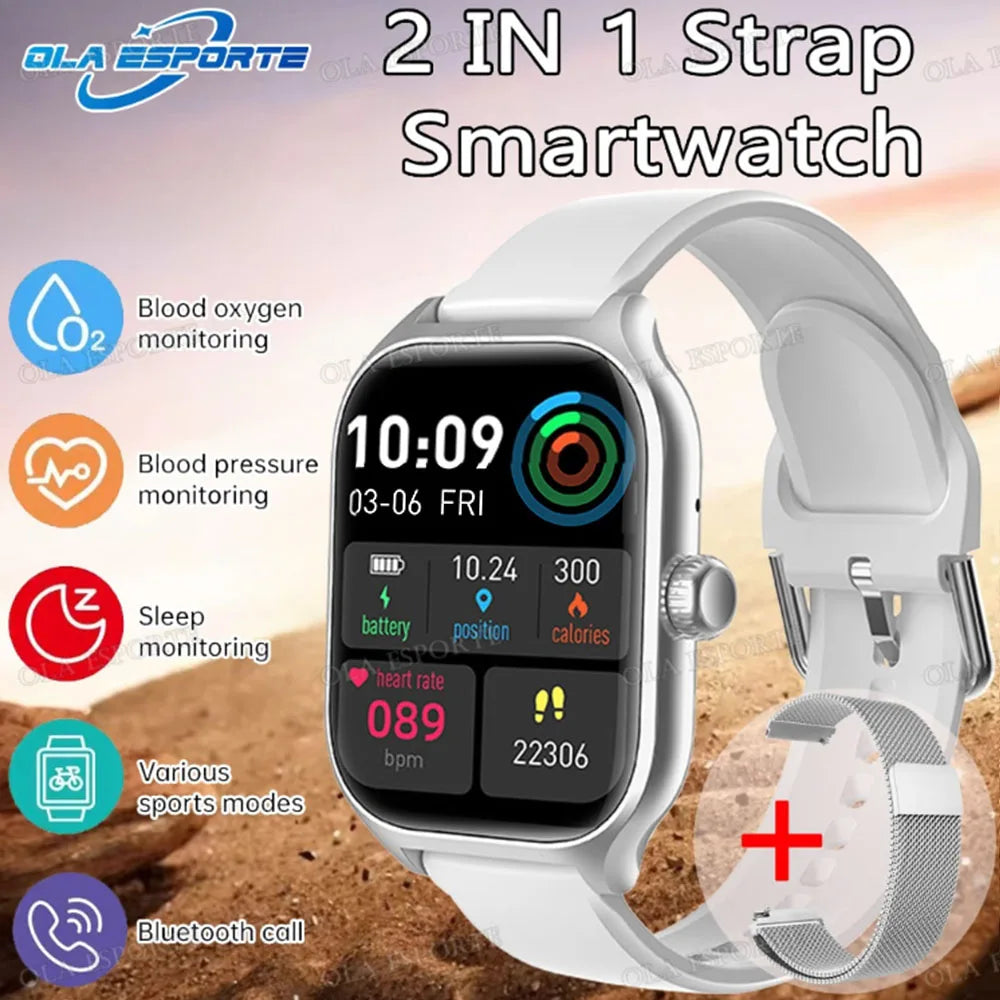 Smart Watch AMOLED Screen Bluetooth Call Smartwatch Weather Heart Rate Sleep Multiple Sports Modes Sport Watches For Android IOS