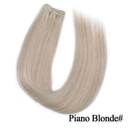 Straight Hair Extensions Synthetic Smooth Ombre Hair Weaving 26 inches brown Synthetic Straight Hair Bundles Full To End