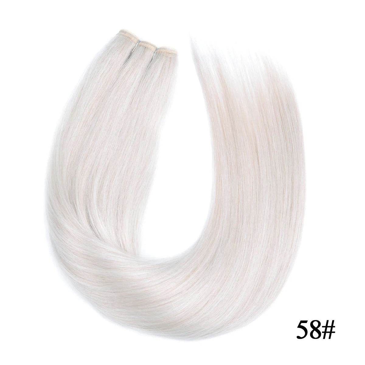 Straight Hair Extensions Synthetic Smooth Ombre Hair Weaving 26 inches brown Synthetic Straight Hair Bundles Full To End