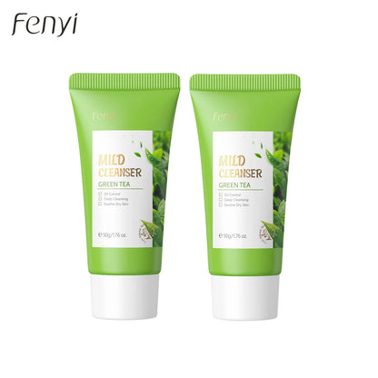 Green Tea Facial Cleanser 50g Skin Deep Cleansing Moisturizing Blackhead Removal Skincare Face Wash Foam Face Cleanser Skin Care
