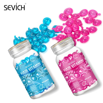 Magic Hair Vitamin Capsule Keratin Oil Fast Restore Hair Soft Smooth Shiny Deep Moisturizer Frizzy Dry Scalp Hair Care Products