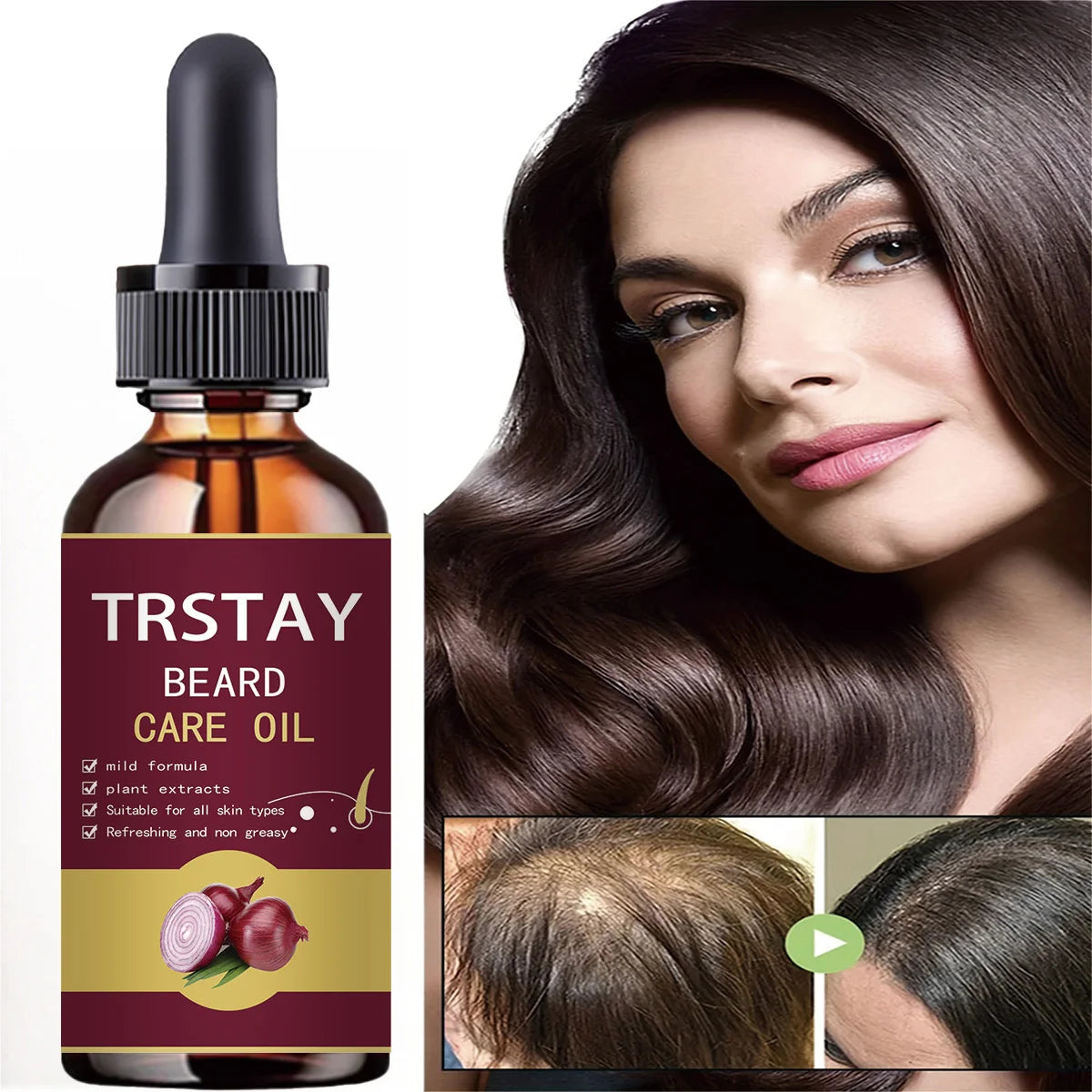 Onion Black Seed Hair Oil Spray for Natural Hair Care and Growth Prevent Hair Loss Biotin Fast Hair Growth