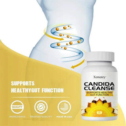 Candida Cleanse - Antioxidant, Intestinal Cleansing and Detoxification, Promote Digestion & Metabolism
