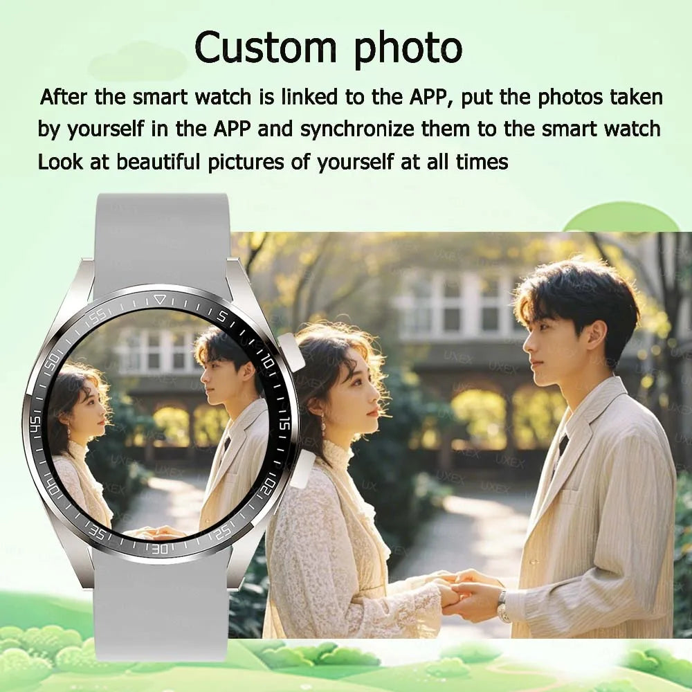 Commerce Watch Men Smartwatch 1.52 HD Wireless Call Health Tracker Custom Photo Happy Birthday Present Women Watches Gentleman