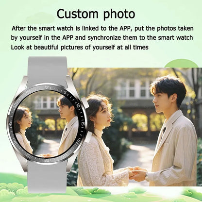 Commerce Watch Men Smartwatch 1.52 HD Wireless Call Health Tracker Custom Photo Happy Birthday Present Women Watches Gentleman