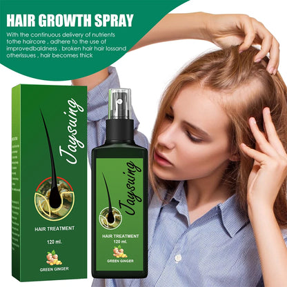 Fast Ginger Hair Growth Spray Roots Grow Anti Hair Loss Serum Liquid Scalp Damaged Treatment Repair Care Products Beauty Health