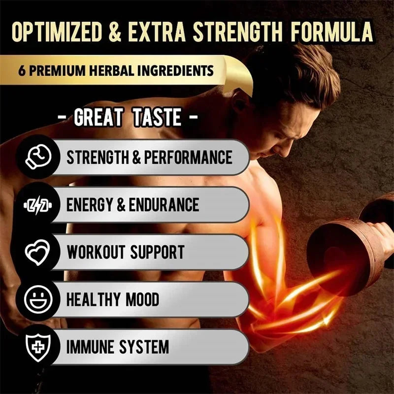 Maca Root Supplement - Boost Endurance & Strength, Relieve Fatigue and Promote Blood Circulation, Promote Muscle Growth