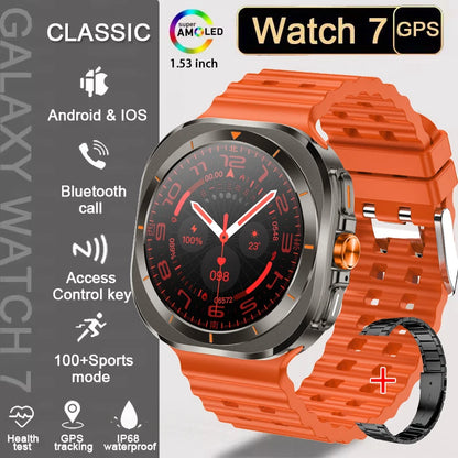 2025 New Watch 7 Ultra Smart Watch Men 3D Display Sport SmartWatch GPS NFC Compass Blood oxygen Smartwatch Women For Android IOS