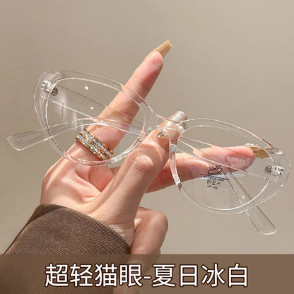 ZIROSAT 81059 New anti blue  Ultralight  TR90 Myopia Glasses Retro Square Optical Prescription Eyeglasses Frame For Men Or Women