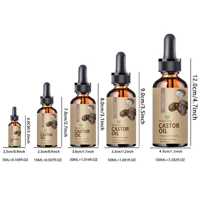 TRSTAY Moisturizing Castor Oil for Hair Eyelids Eyebrows Restores Vitality And Elasticity to Damaged Hair Beauty Health