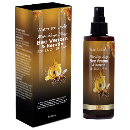 Bee Venom Leave-In Conditioner Spray, Anti-Frizz Formula, Instantly Increase Hair Volume and Texture, Suitable for All Hair Types