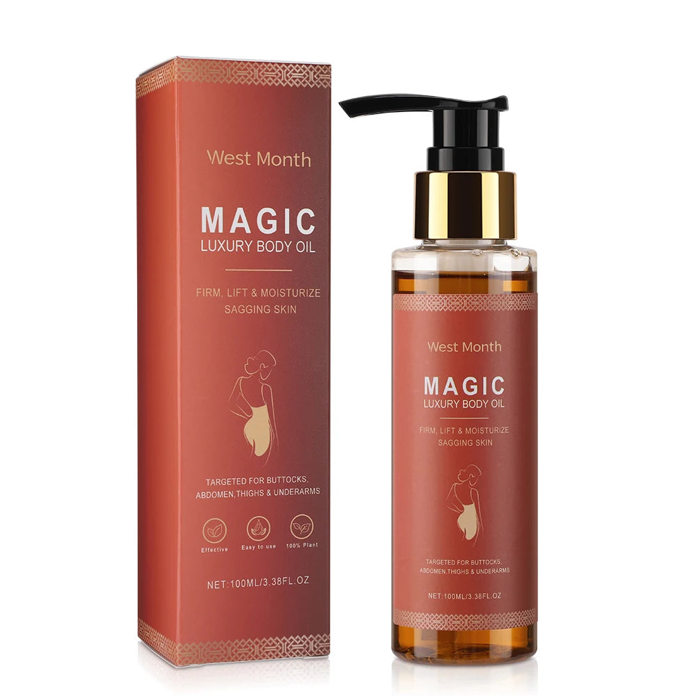 Women's Magic Body Firming Oil for Abdomen And Thighs - Deep Hydration Fast-Absorbing Full Body Dry Skin Firming Solution