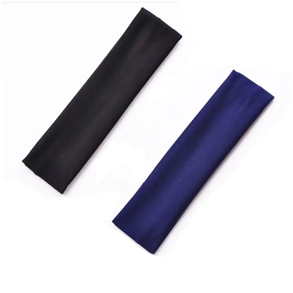 Hot SALE!! 2PCS Sports Headbands High Elastic Women Gym Yoga Hair Bands Exercise Tennis Fitness Running Sweat Head Hair Bands