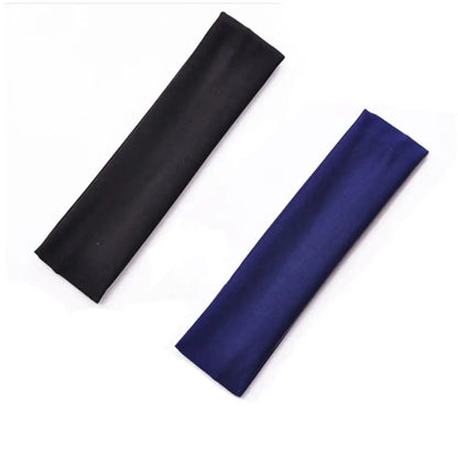 Hot SALE!! 2PCS Sports Headbands High Elastic Women Gym Yoga Hair Bands Exercise Tennis Fitness Running Sweat Head Hair Bands