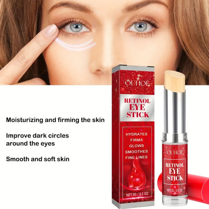 Retinol Eye Cream Stick,Smooths,Dark Circles,Improves Elasticity, Hydrates&Firms Skin,Ideal for All Skin Types,Perfect for Gift
