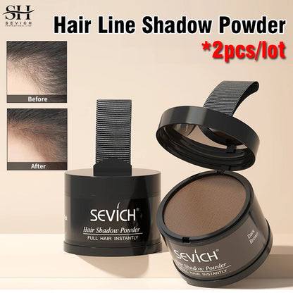 Sevich Hairline Shadow Powder Instantly Black Root Cover Up Natural Hair Filling Hair Fluffy Powder Waterproof Hair Concealer
