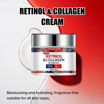 Face Skin Care Cream Collagen Retinol Anti-Wrinkle Acne Treatment Moisturizing Shrink Pores Whitening Dark Spots Cream