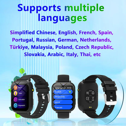 Kids Games Smart Watch 18 Games Camera Waterproof Flashlight Sleep Monitoring For Birthday Holiday Gift Boy Girl Children