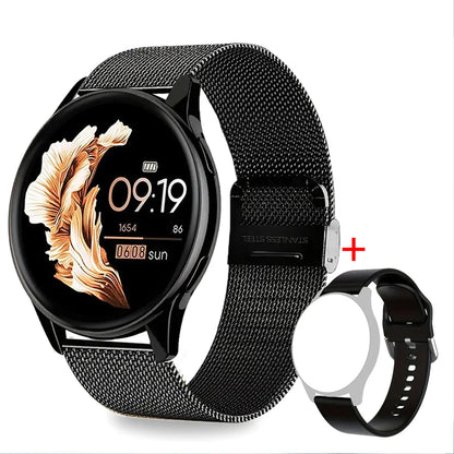 1.28" Dual-Strap Smart Watch – HD Display, Wireless Calls, Custom Wallpapers. Android/iOS Compatible. Fitness, Alerts, Music Con
