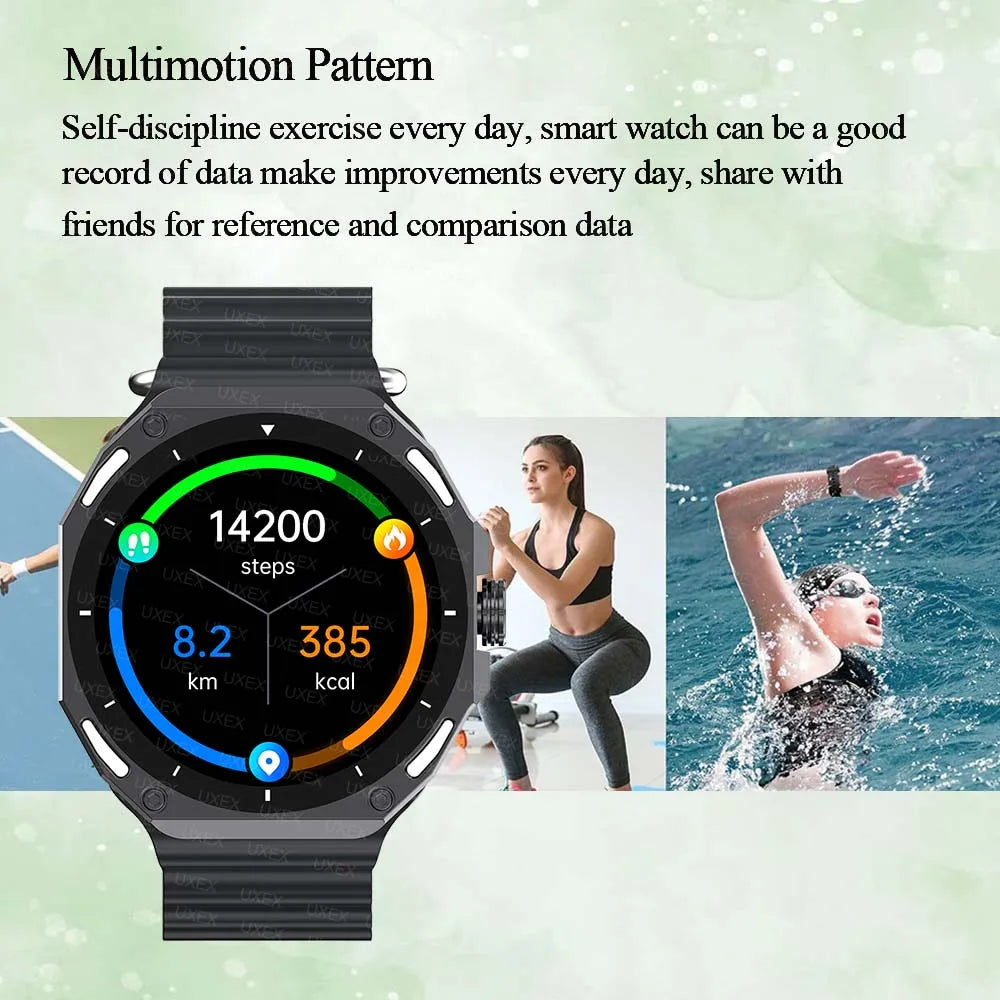 New Smartwatch Plus Women AMOLED HD Screen Global Version Always On Display Bluetooth Call Smart Men Watch For Android Ios 2025