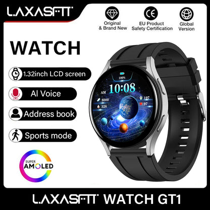 LAXASFIT Smart Watch Full Touch Screen Sport Fitness Watches BT Call Digital Smart Watch Wristwatch For Men Women Gift 2024 New