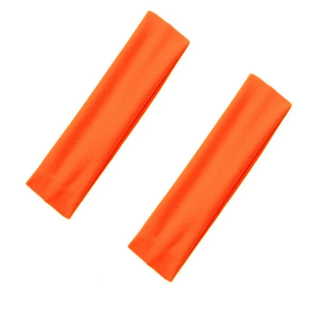 Hot SALE!! 2PCS Sports Headbands High Elastic Women Gym Yoga Hair Bands Exercise Tennis Fitness Running Sweat Head Hair Bands