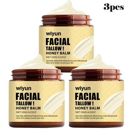 120g Whipped Beef Tallow And Honey Balm Moisturizing Beef Tallow Face Cream Body Lotion Grass Fed Grass Finished Face Cream Care