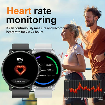 LXASFIT 2025 New Smart Watch Heart Rate Sleep Health Monitor Bluetooth Talk Ladies Sport Smart Watch for Android IOS