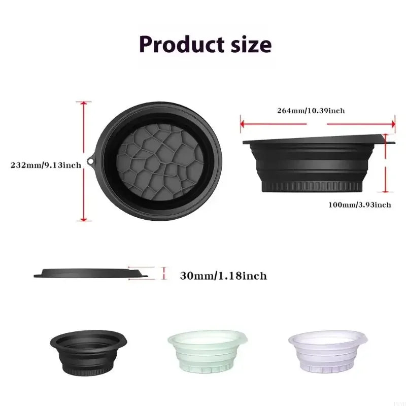 Silicone Foldable Face Ice Bath Bowl for Facials Plunge Dipping Skin Care Tool Home Travel Beauty Essential Multi Purpose Nursin