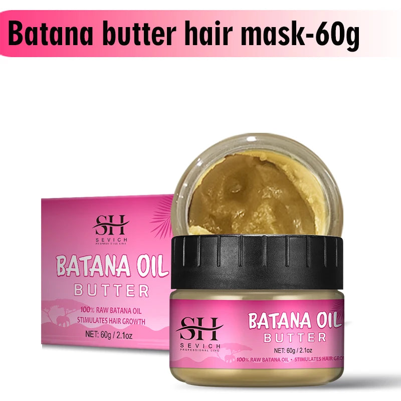 Natural 100% Pure Batana Oil For Hair Growth Butter Hair Mask Traction Alopecia Anti Hair Loss Baldness Treatment For Men Women