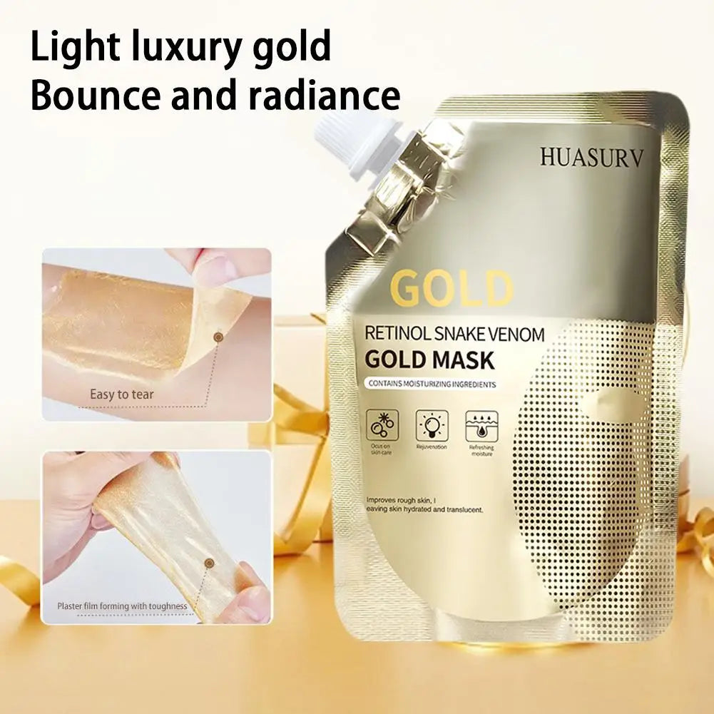100g Moisturizing Retinol Gold Mask Oil Control Remove Pores Snake Venom Brighten Facial Mask Firming Face Skin Care