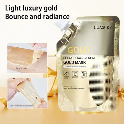 100g Moisturizing Retinol Gold Mask Oil Control Remove Pores Snake Venom Brighten Facial Mask Firming Face Skin Care