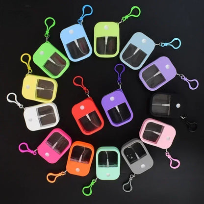 CNKESS 38ml Spray Small Sanitizing Spray Scented Vegan Hand Sanitizer  with Keychain Perfume Alcohol Water Spray Bottle Travel